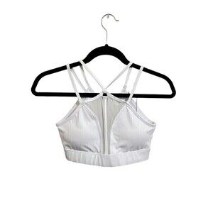 NEW Cleo Harper Sports Bra Size XS Womens Radiant Bralet White With Pads Run